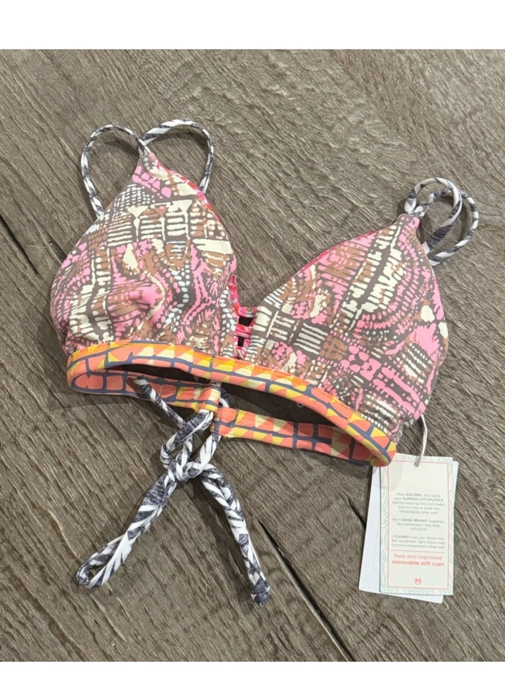 🌠 (TOP) Maaji Walk This Way Reversible Bikini Top. - Picture 7 of 7